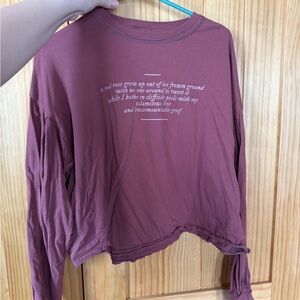 Taylor swift cropped folklore long sleeve